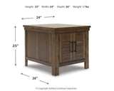 Moriville Coffee Table with 2 End Tables in Grayish Brown by Ashley at Eve Furniture