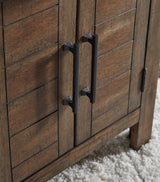 Moriville Coffee Table with 2 End Tables in Grayish Brown by Ashley at Eve Furniture