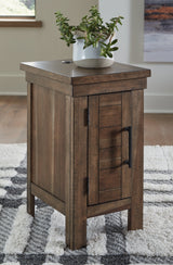 Moriville Coffee Table with 2 End Tables in Grayish Brown by Ashley at Eve Furniture