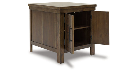 Moriville Coffee Table with 2 End Tables in Grayish Brown by Ashley at Eve Furniture
