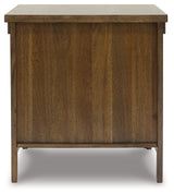 Moriville Coffee Table with 2 End Tables in Grayish Brown by Ashley at Eve Furniture