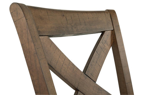 Moriville Grayish Brown Counter Height Chairs, Set of 2 by Ashley at Eve Furniture