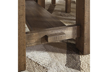 Moriville Grayish Brown Counter Height Dining Extension Table by Ashley at Eve Furniture