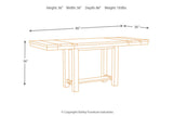 Moriville Grayish Brown Counter Height Dining Extension Table by Ashley at Eve Furniture