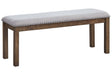 Moriville Grayish Brown Dining Bench by Ashley at Eve Furniture