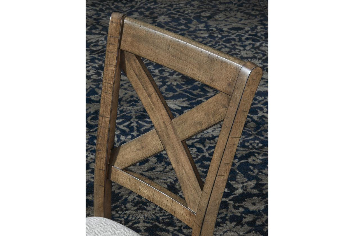 Moriville Grayish Brown Dining Chair, Set of 2 by Ashley at Eve Furniture