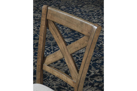 Moriville Grayish Brown Dining Chair, Set of 2 by Ashley at Eve Furniture