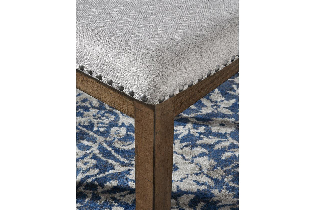 Moriville Grayish Brown Dining Chair, Set of 2 by Ashley at Eve Furniture