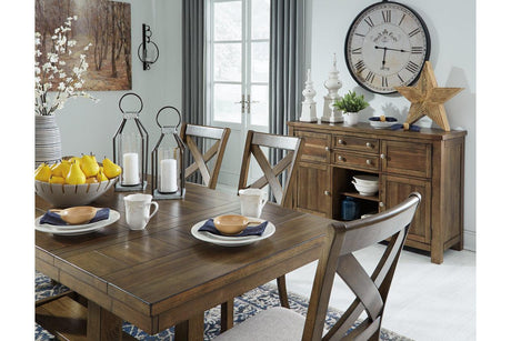Moriville Grayish Brown Dining Extension Table by Ashley at Eve Furniture