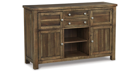 Moriville Grayish Brown Dining Server by Ashley at Eve Furniture