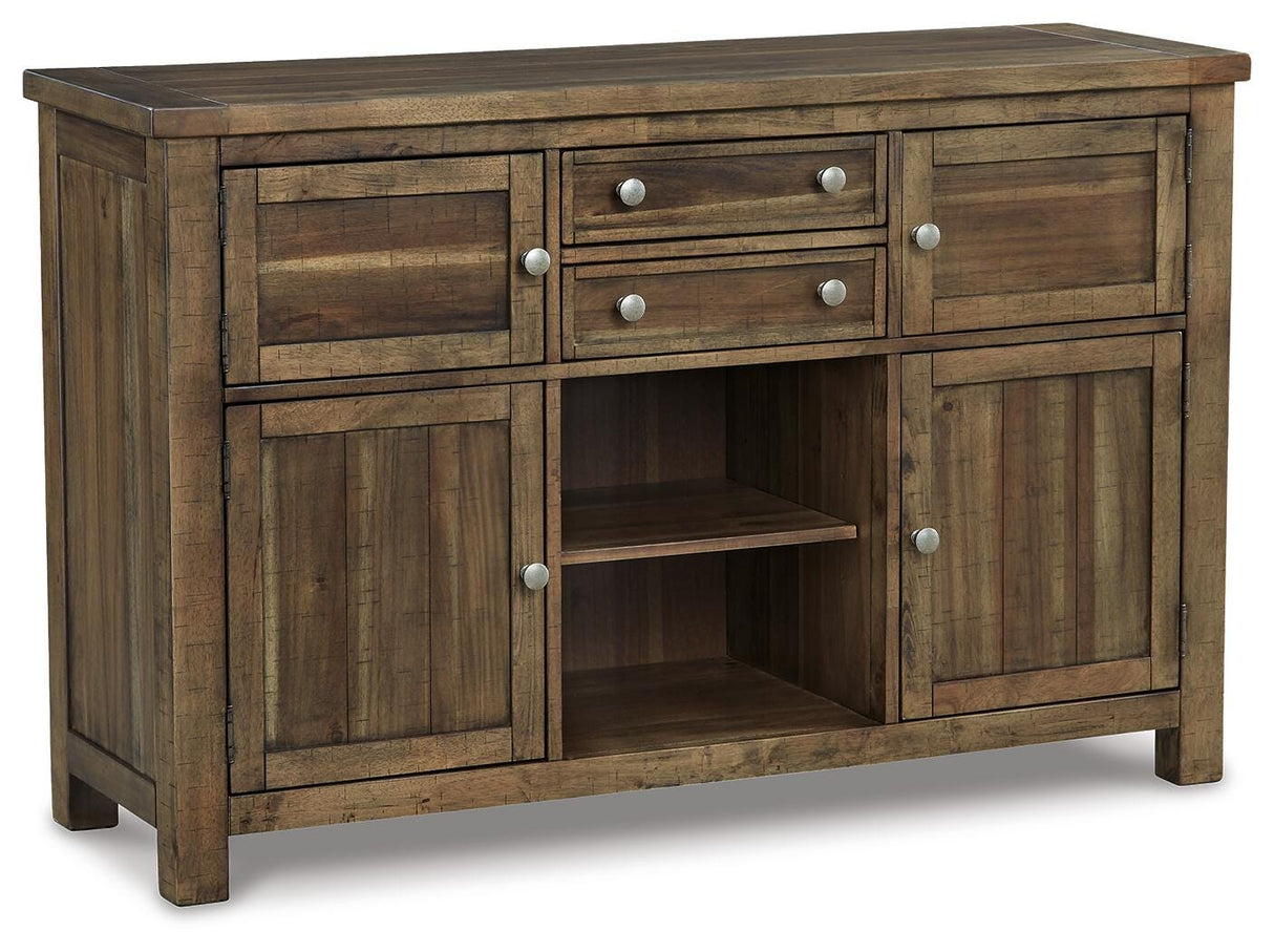 Moriville Grayish Brown Dining Server by Ashley at Eve Furniture
