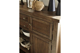 Moriville Grayish Brown Dining Server by Ashley at Eve Furniture