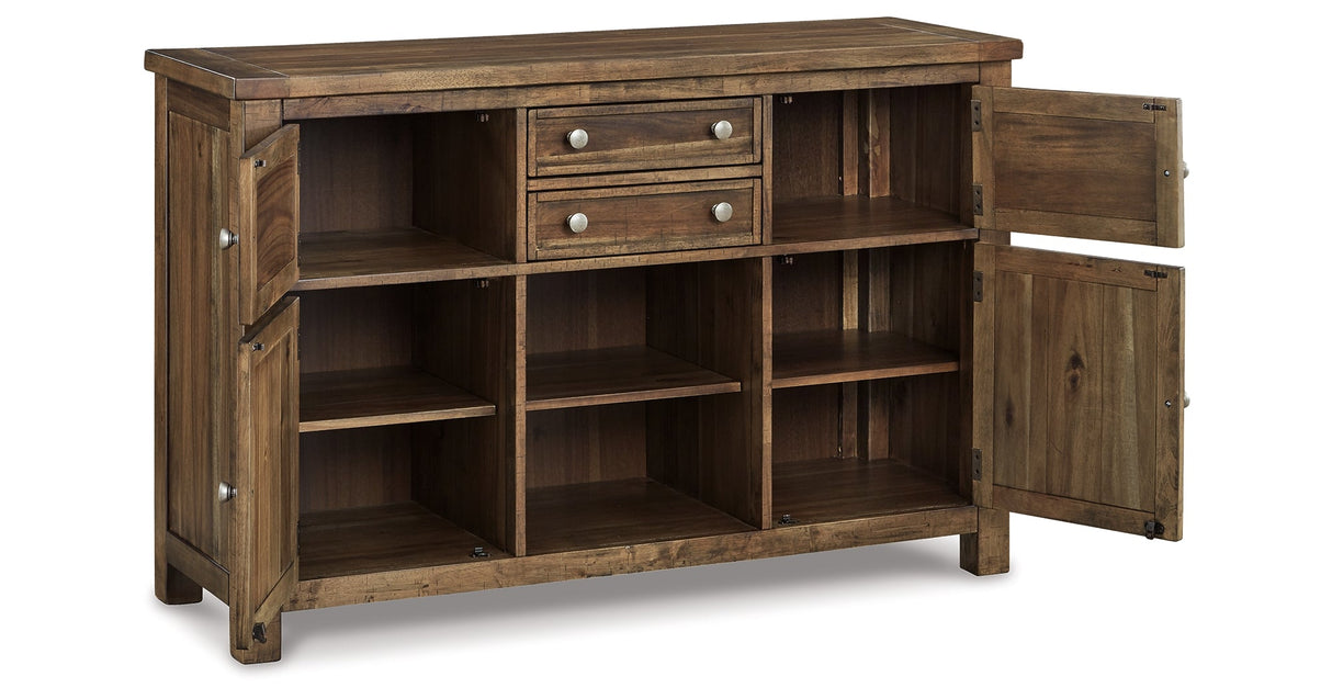 Moriville Grayish Brown Dining Server by Ashley at Eve Furniture