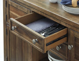Moriville Grayish Brown Dining Server by Ashley at Eve Furniture