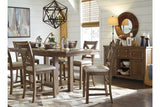 Moriville Grayish Brown Dining Server by Ashley at Eve Furniture