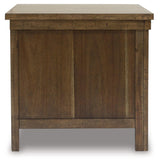 Moriville Grayish Brown End Table by Ashley at Eve Furniture