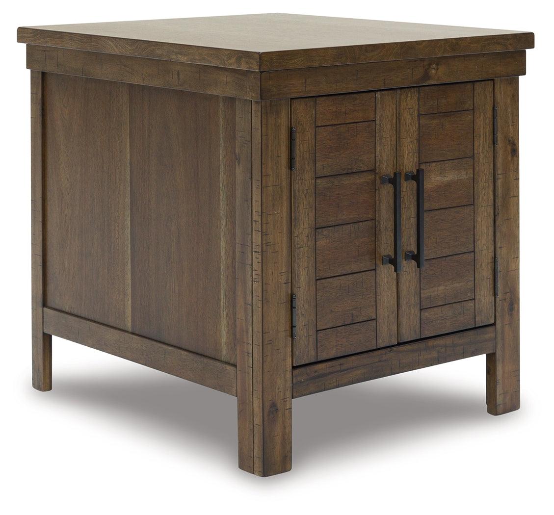 Moriville Grayish Brown End Table by Ashley at Eve Furniture
