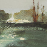 Morning Calm by Mercana Studio Hand Embelished Framed Artwork Matted under Glass by Mercana at Eve Furniture