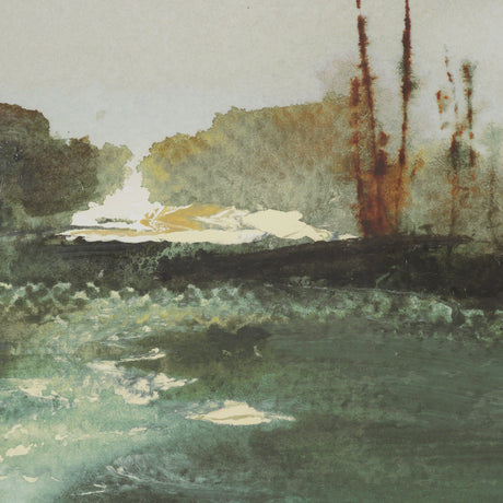 Morning Calm by Mercana Studio Hand Embelished Framed Artwork Matted under Glass by Mercana at Eve Furniture