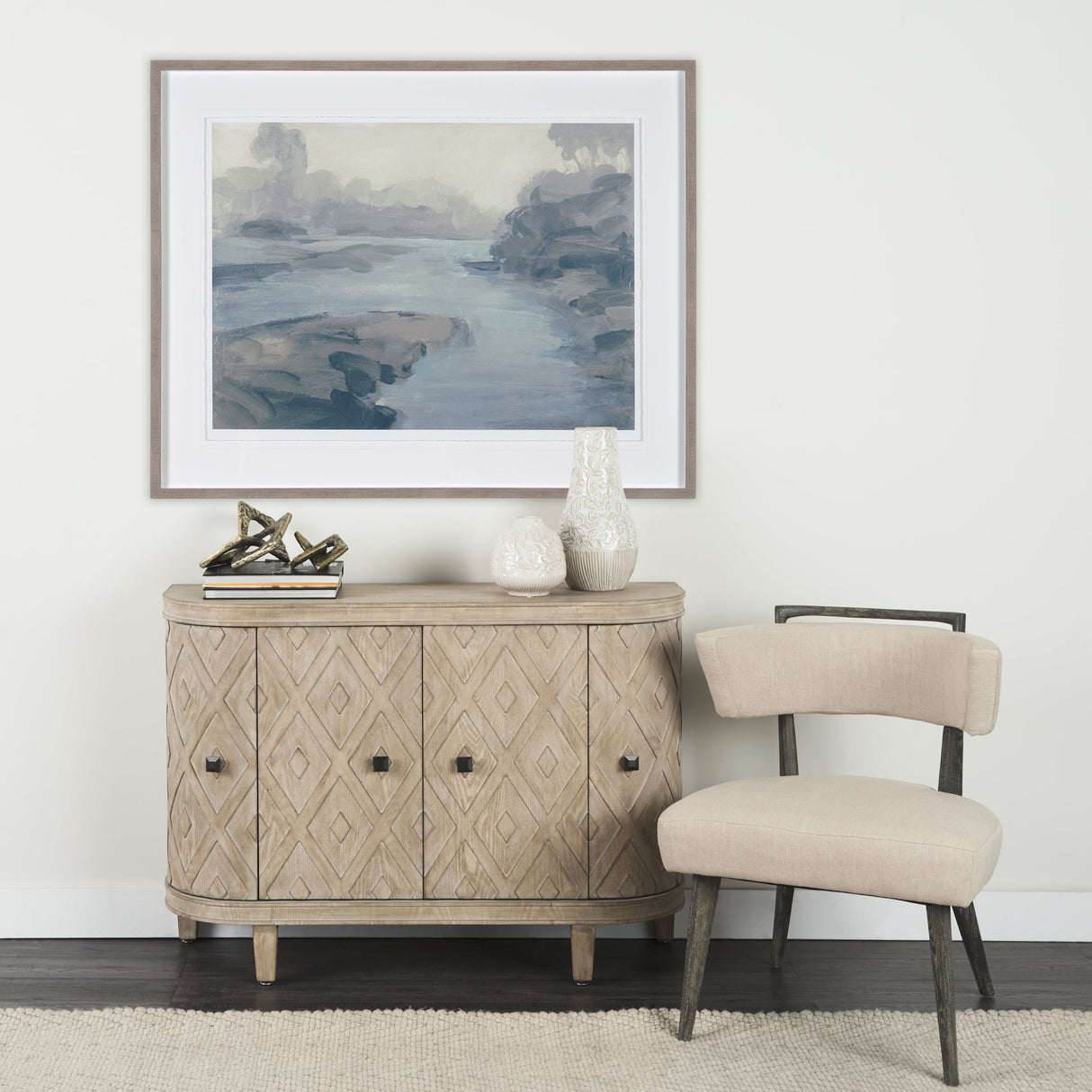 Morning Light I by Mercana Studio a Hand Embellished Textured Framed Art Print Matted under Glass by Mercana at Eve Furniture