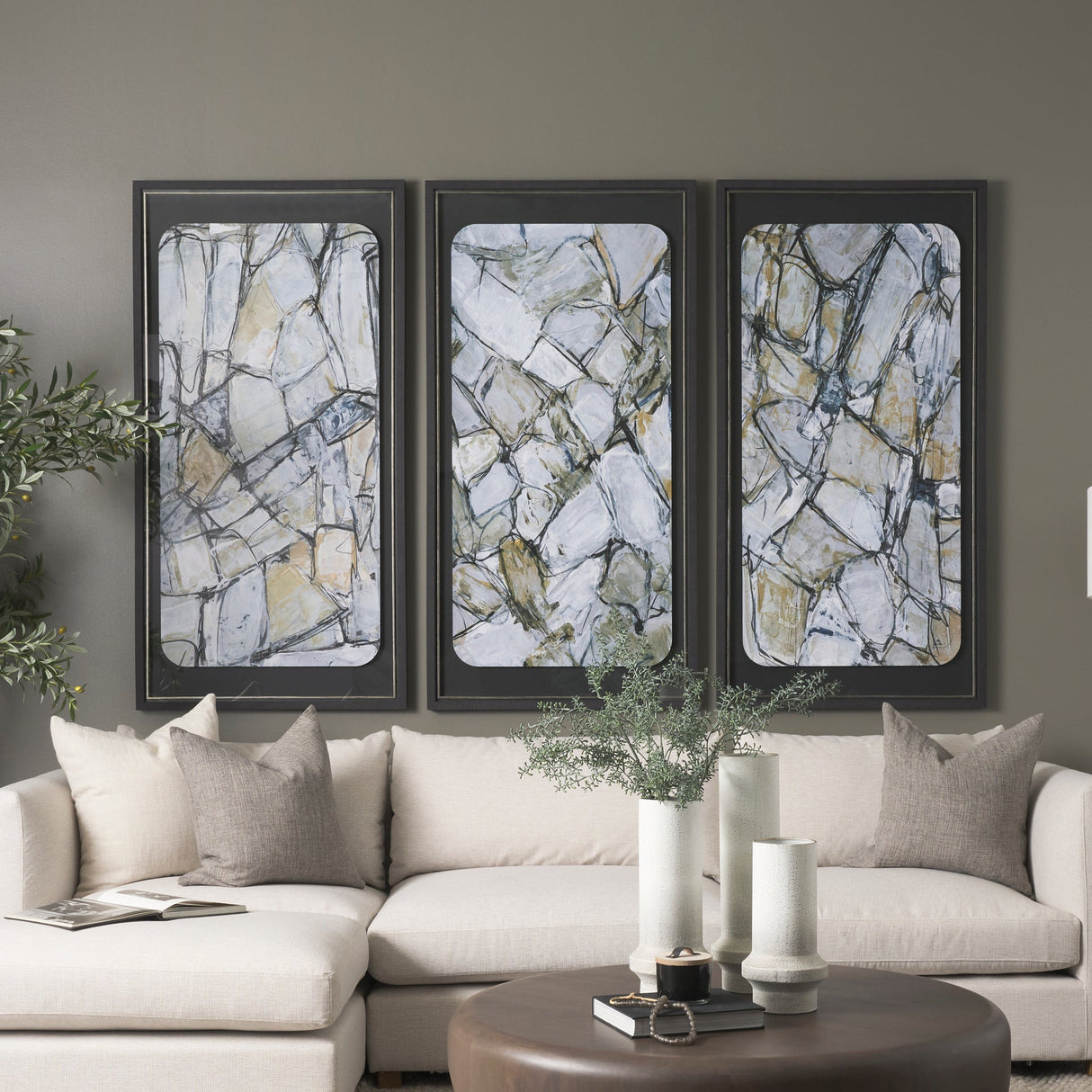 Morning Light III by Mercana Studio a Hand Embellished Framed Art Print Matted under Glass by Mercana at Eve Furniture