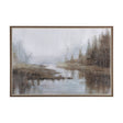 Morning Mist by Mercana Studio a Hand Embellished Textured Framed Canvas by Mercana at Eve Furniture