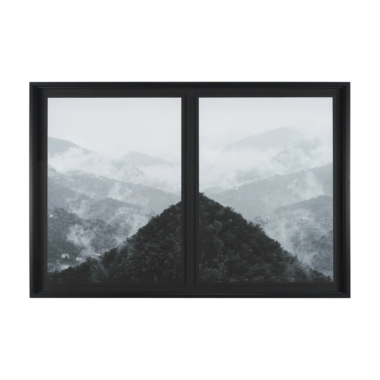 Morning Mist I by Deborah Revell a Hand Embellished Framed Print under Glass by Mercana at Eve Furniture