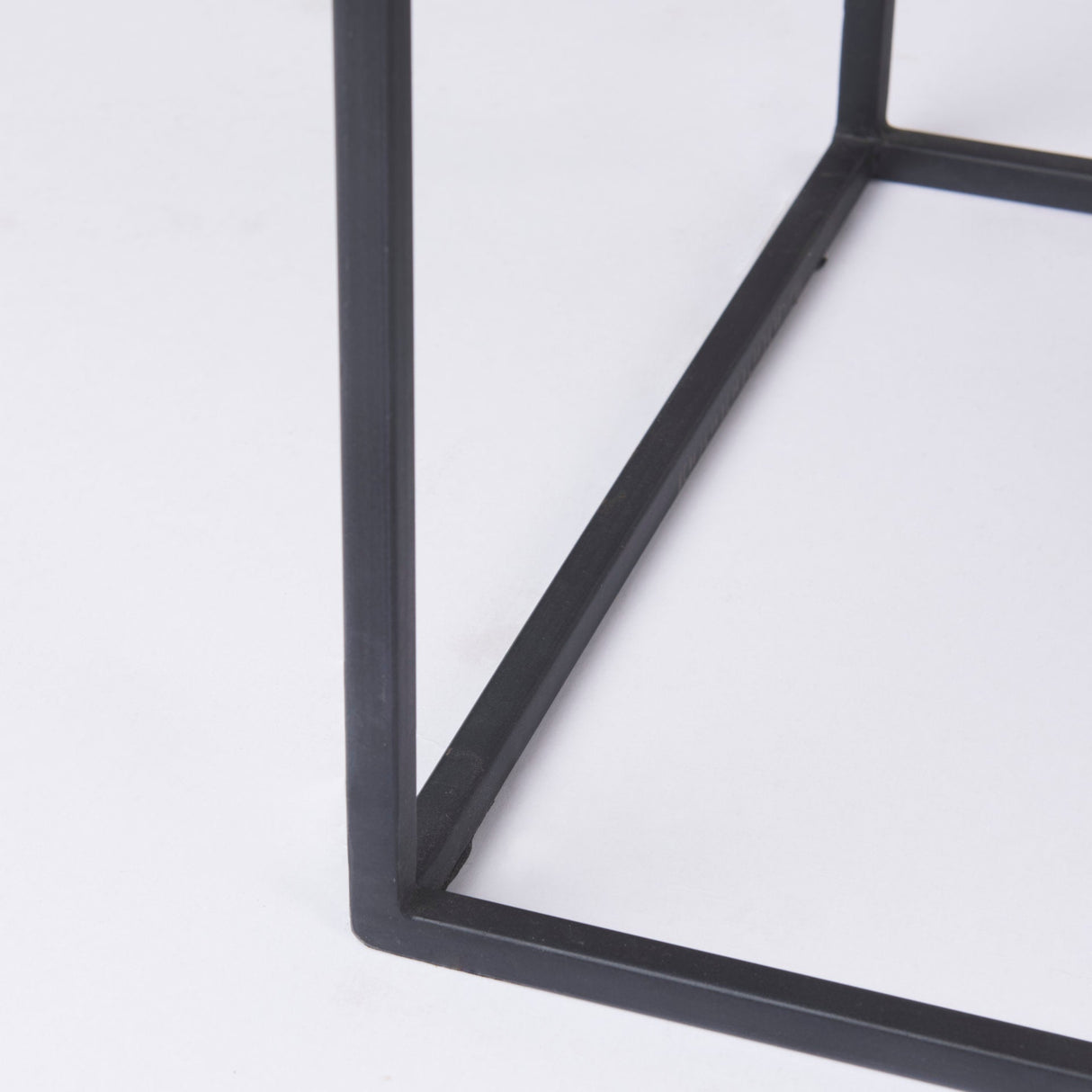 Morris 63.0L x 15.0W x 31.0H Beige Wood w/ Black Metal Frame 2 Drawer Console Table by Mercana at Eve Furniture