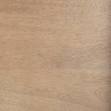 Morris Beige Wood w/ Black Metal Frame 2 Drawer Console Table by Mercana at Eve Furniture