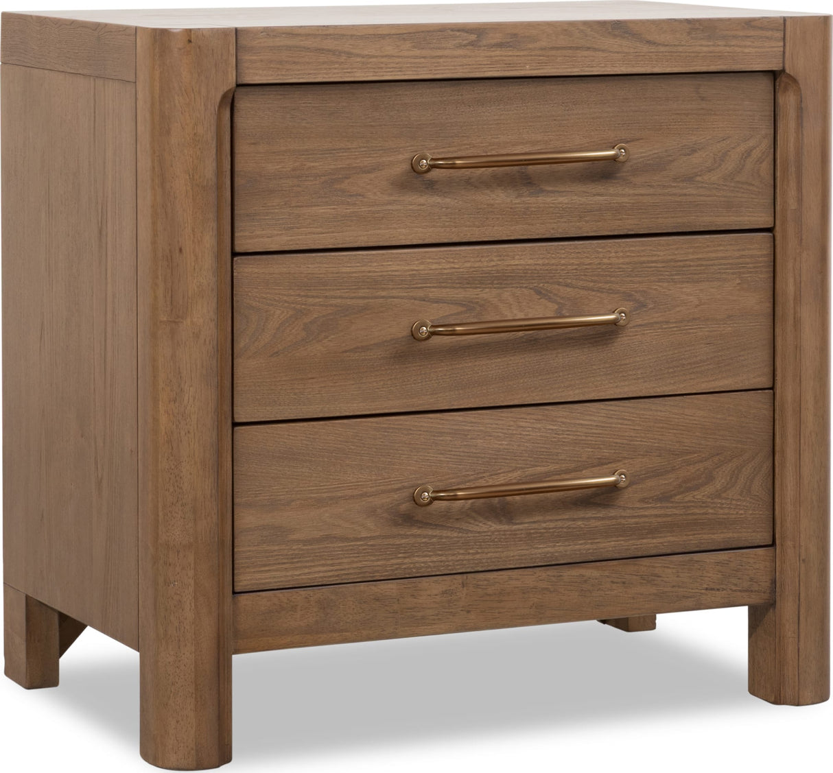 Morris Claystone 3-Drawer Nightstand by Modus Furniture at Eve Furniture