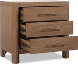 Morris Claystone 3-Drawer Nightstand by Modus Furniture at Eve Furniture