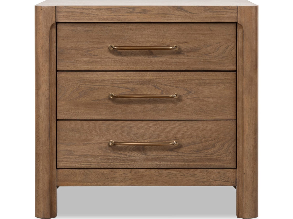 Morris Claystone 3-Drawer Nightstand by Modus Furniture at Eve Furniture
