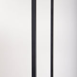 Morris Light Brown Wood w/ Black Metal Frame 6-Tier Shelving Unit by Mercana at Eve Furniture