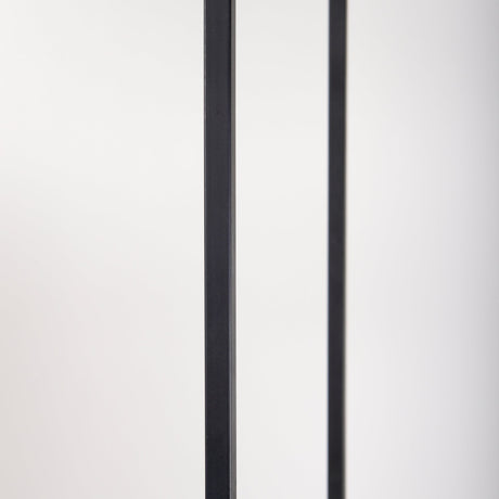 Morris Light Brown Wood w/ Black Metal Frame 6-Tier Shelving Unit by Mercana at Eve Furniture