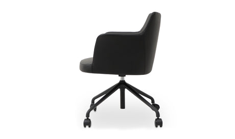 Morris Office Chair PVC Black by Moe's Home at Eve Furniture