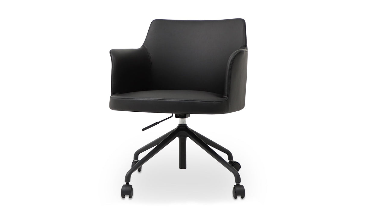 Morris Office Chair PVC Black by Moe's Home at Eve Furniture