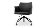 Morris Office Chair PVC Black by Moe's Home at Eve Furniture