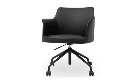 Morris Office Chair PVC Black by Moe's Home at Eve Furniture