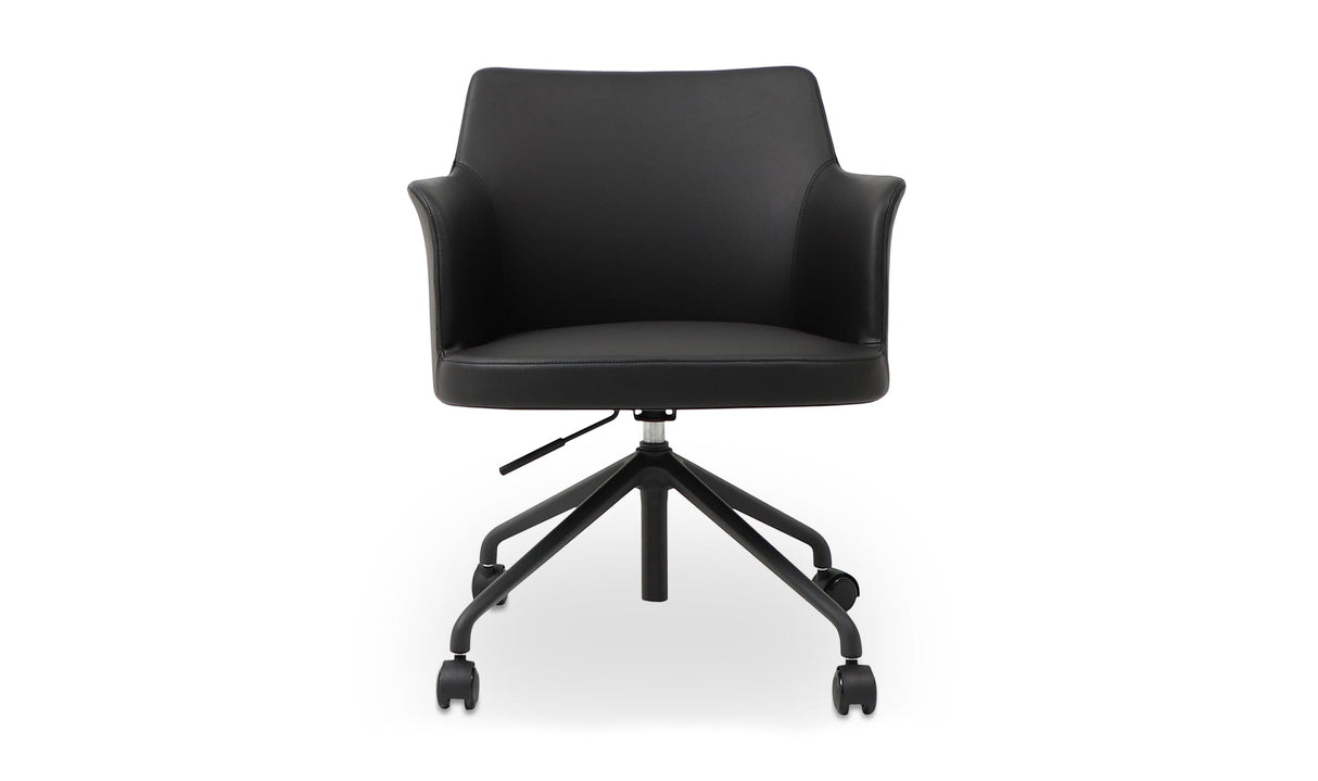 Morris Office Chair PVC Black by Moe's Home at Eve Furniture