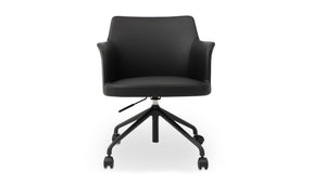 Morris Office Chair PVC Black by Moe's Home at Eve Furniture