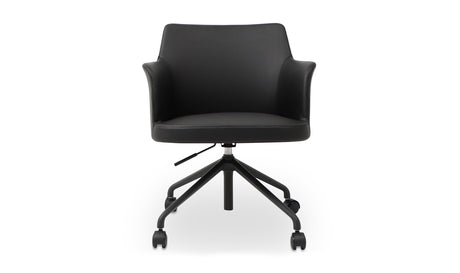 Morris Office Chair PVC Black by Moe's Home at Eve Furniture