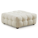 Mirage Cream Boucle Ottoman