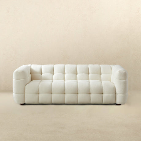 Cream Boucle Sofa