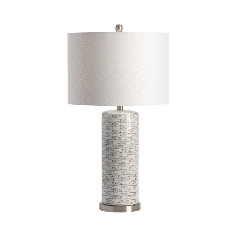 Morrison White Table Lamp (Set of 2) by Crestview at Eve Furniture