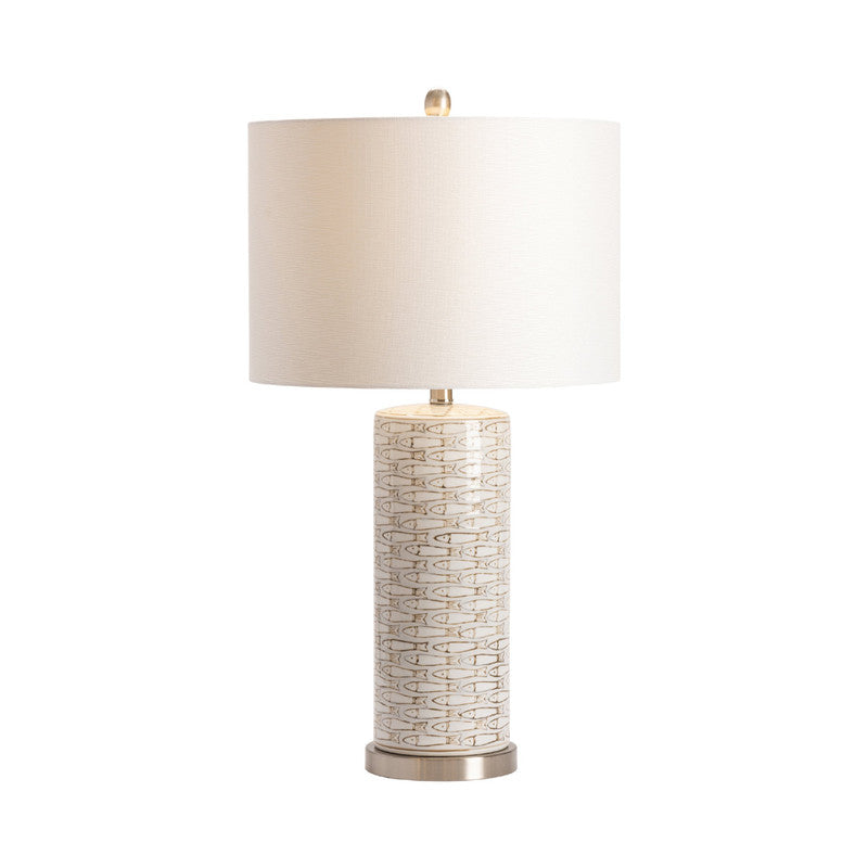 Morrison White Table Lamp (Set of 2) by Crestview at Eve Furniture