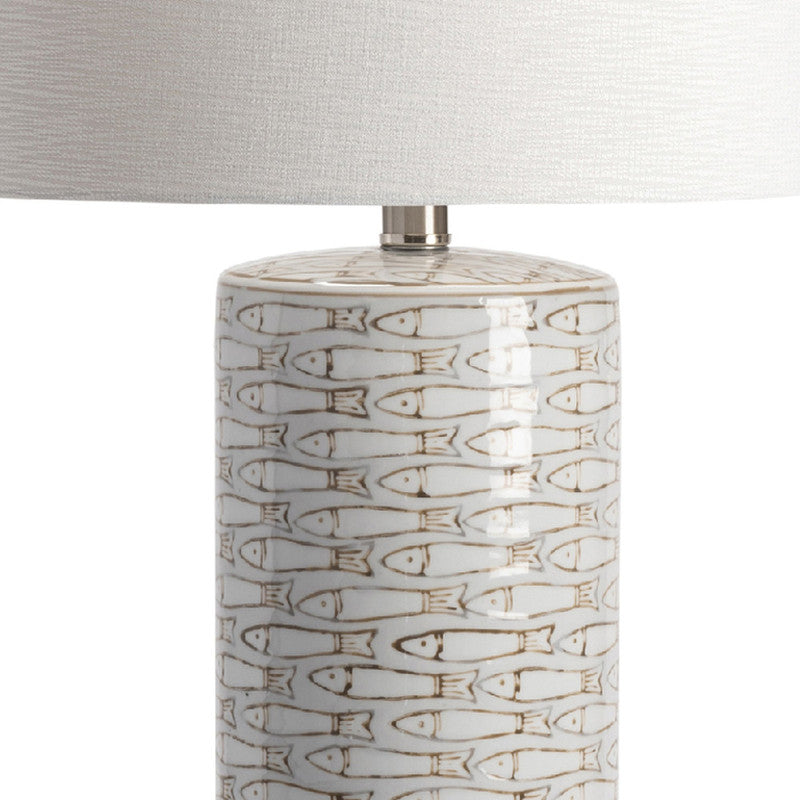 Morrison White Table Lamp (Set of 2) by Crestview at Eve Furniture
