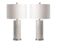Morrison White Table Lamp (Set of 2) by Crestview at Eve Furniture