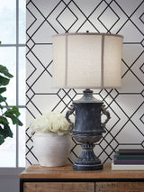 Morvanford Antique Black Table Lamp by Ashley at Eve Furniture