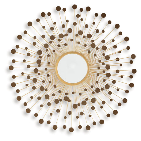 Morwenna Bronze/Gold Finish Accent Mirror by Ashley at Eve Furniture
