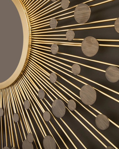 Morwenna Bronze/Gold Finish Accent Mirror by Ashley at Eve Furniture